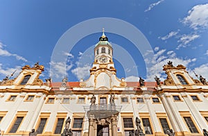 Facade of the Church of Lord Birth (Loreta) in Prague