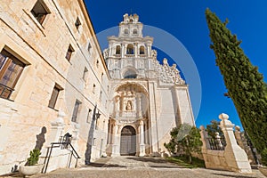 Facade of church in Monastery of Santa Maria de la Vid