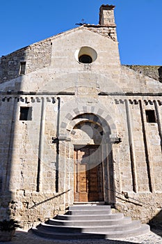 Church of S. Martino in the medieval town of Tarquinia in Italy photo