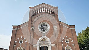 Facade Church of Saints Apostoli e Martiri Pietro e Paolo In LIssone