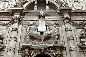 Facade of church San Moise in Venice, Italy photo