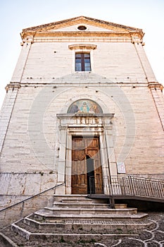 Facade of the Church of San Nicola in Villa Santa Maria in provicia of Chieti Italy