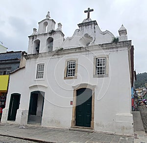 Facade of the Church of Santa Luzia built in 1632 in Angra dos Reis,