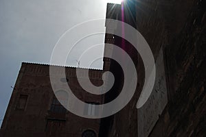 Facade of the church Santa Maria Nova near Forum Romani, aka Roman Forum, Rome, Italy