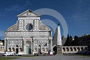 Facade of Church Santa Maria Novella photo