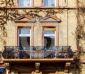 Facade with clinker bricks