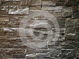 Decorative black brickwork for the background