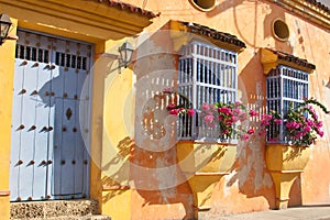 Facade of a colonial house