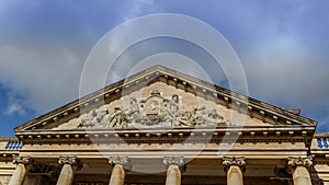 Facade of The Corn Exchange building in Bury St Edmunds