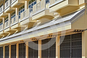 Facade detail of Residential building.