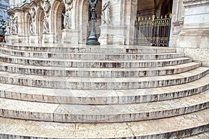 Facade details of opera in Paris