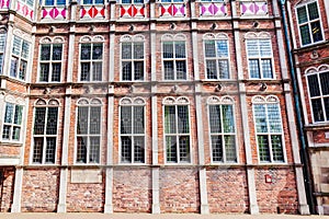 Facade of the devil house in Arnhem, Netherlands