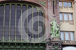 Facade Eliseyev Emporium and 19th century architecture