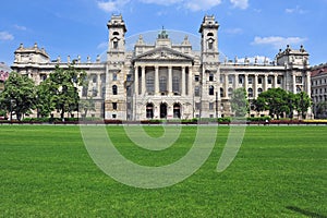 Facade of Ethnography museum, Budapest