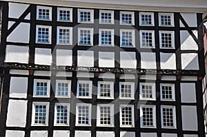 Facade of Fachwerkhaus in Germany