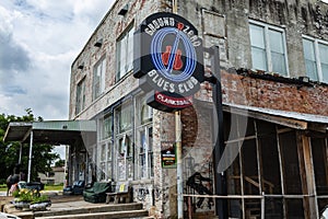 The facade of the famous Ground Zero Blues Club in Clarksdale, Mississippi