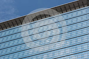 Facade in the financial district of Frankfurt