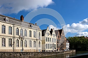 Facade of flemish houses in Brugge