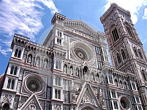 Facade of Florence Cathedral Santa Maria del Fiore