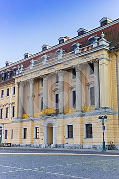 Facade of the Franz Liszt music school in Weimar