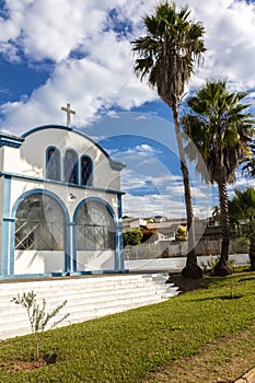 Facade and garden of the Greek Orthodox Church Panaghya Tsambika