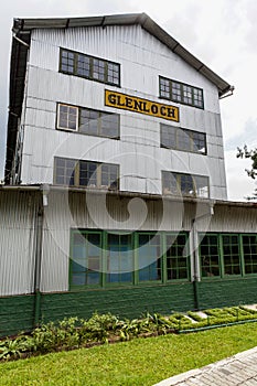 Facade of the Glenloch tea factory in Nuwara Eliya Hill Country in Central Sri Lanka