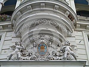 Facade in Graz in Austria