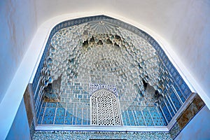 Facade of the Gur Emir mausoleum in Samarkand