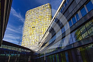 Facade of the headquarters of the ADAC, ADAC-Zentrale at Munich, Germany