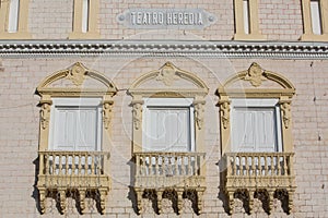 Facade of the Heredia Theater in Cartagena photo