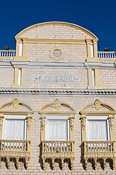 Facade of the Heredia Theater in Cartagena photo