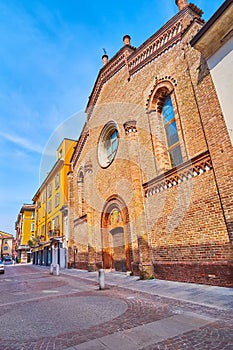 Sant'Agnese Church on Via Marsala, Lodi, Italy