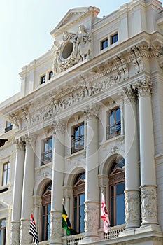 Facade of historic building of Secretary of Justice of Sao Paulo photo