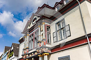 Facade of the historic city museum in Andernach