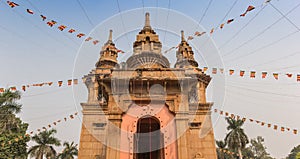 Facade of the historic temple in Sarnath