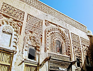 Facade of historical building in Zabid