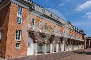Facade of the historical Marstall building in Aurich photo