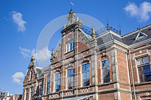 Facade of the historical new orphanage in Leeuwarden