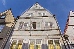Facade of a histroic house in the Schnoor district of Bremen photo