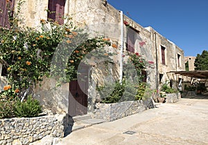 Facade of Holy Preveli Monastery