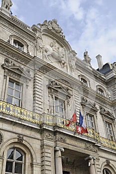 Facade of the Hotel de Ville, Place des Terreaux