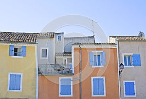 Facade on house in french Village.