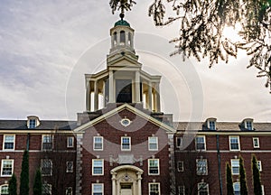 Facade of iconic Stuyvesant Hall at Ohio Wesleyan University