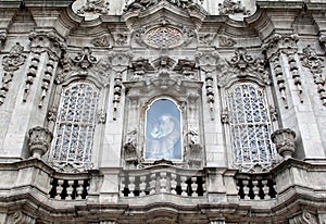 Facade of Igreja do Carmo in Porto, Portugal photo