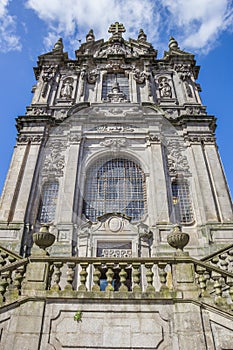 Facade of the Igreja dos Clerigos in Porto