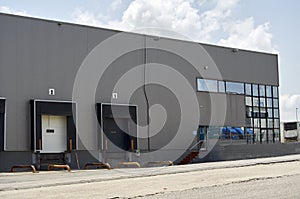 Facade of an industrial building