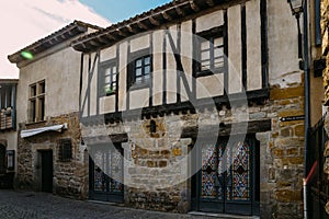 Facade of the Inquisition Museum in Carcassonne, a hilltop town in southern France - UNESCO World Heritage Site