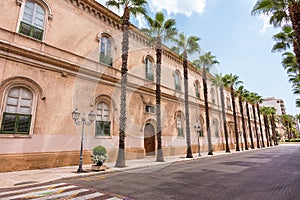 Facade of the Istituto Maria Immacolata in the center of Taranto Italy photo