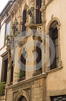 Facade of Italian palace