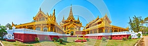 The facade of Kanbawzathadi palace, Bago, Myanmar photo
